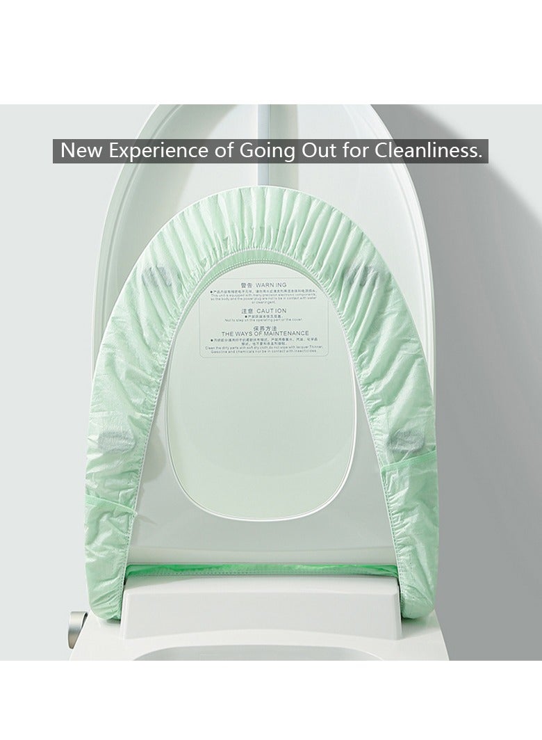 10-Pack Disposable Travel Toilet Seat Covers With Elastic Bands - Hygienic And Convenient - Image 4